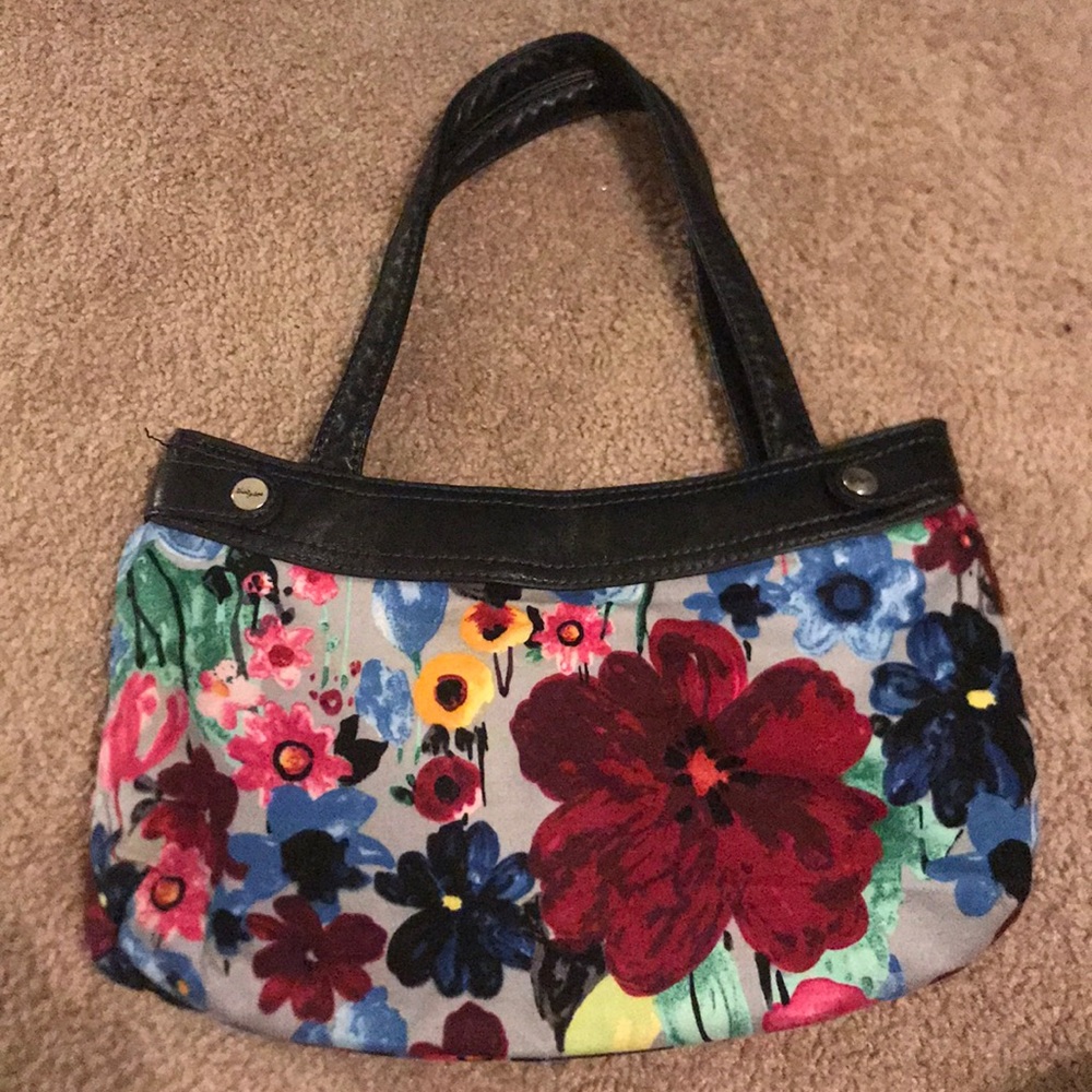 Thirty one tote bag with flowery cover